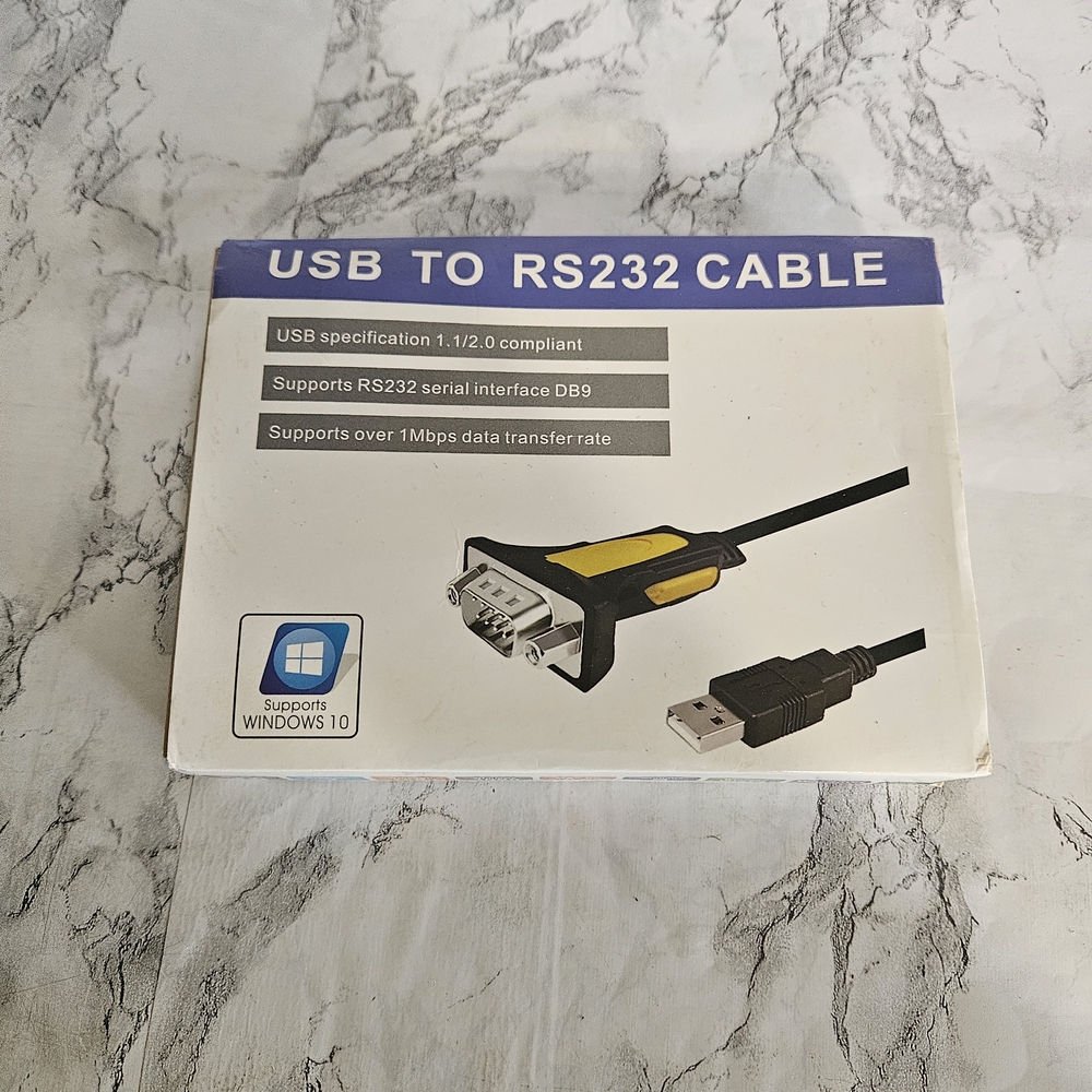 3.3FT USB Type A to DB9 RS232 Serial Male Adapter Cable with Prolific Chipset